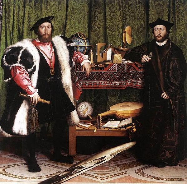 HEINTZ, Joseph the Younger Jean de Dinteville and Georges de Selve Norge oil painting art